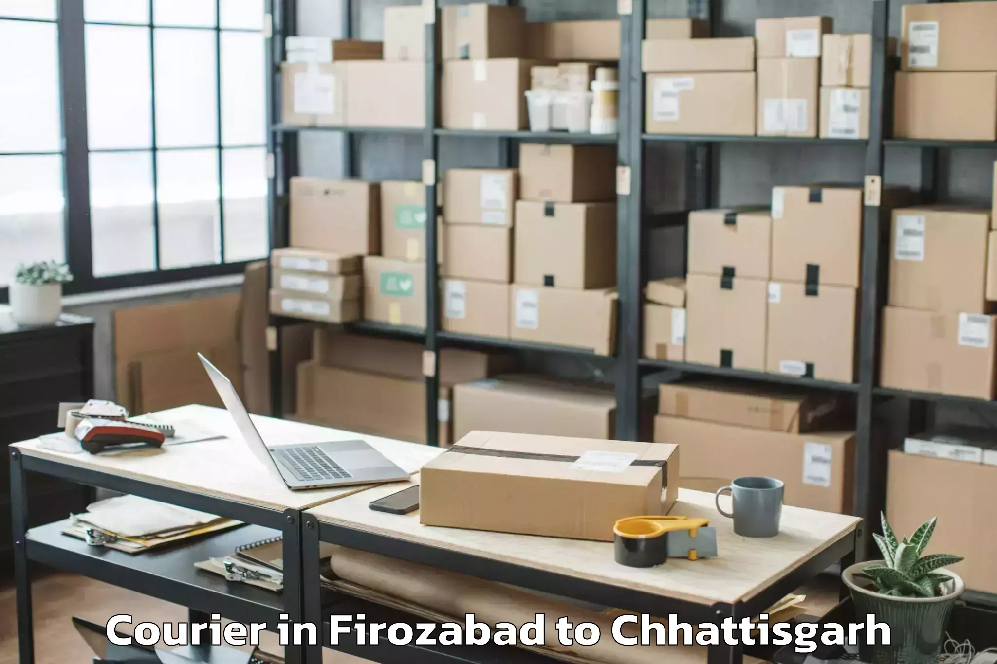 Hassle-Free Firozabad to Mahasamund Courier